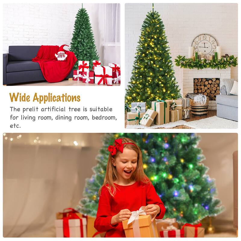00.
!! 12 I 10 2 9 I 3 6 e
Wide Applications
The prelit artificial tree is suitable for living room, dining room, bedroom, etc.