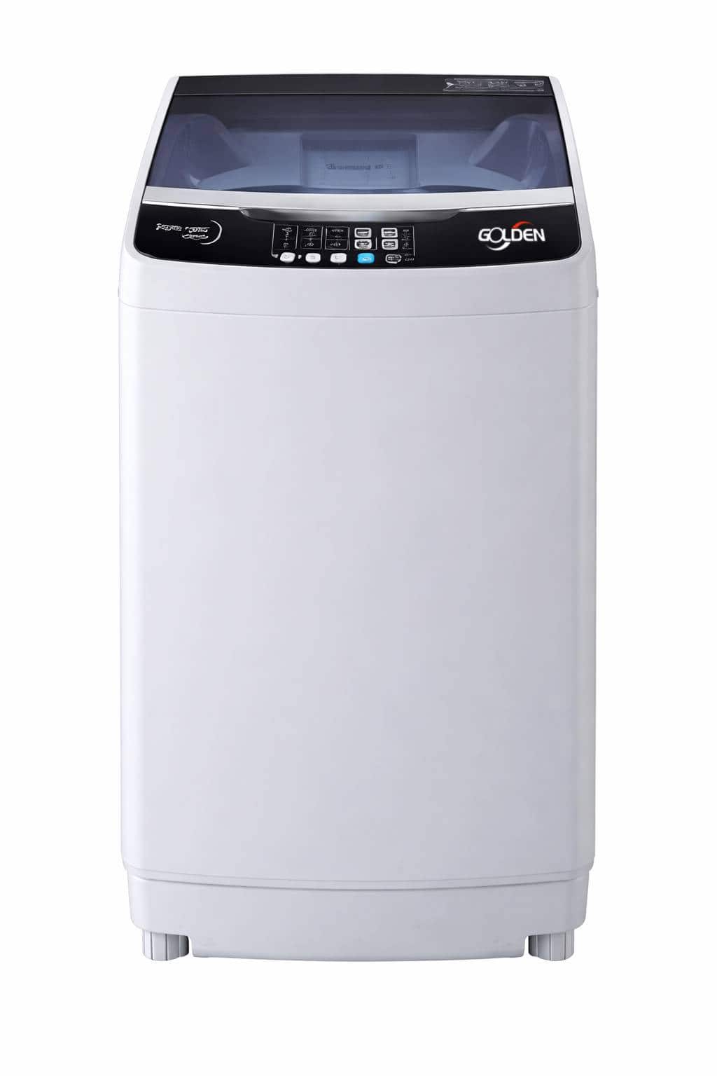 Golden - 15.4 lb/1.9 Cu. Ft. Compact Portable Top-Load Washer - White