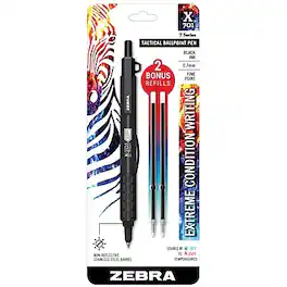 Zebra - X-701 RT BP Tactical Ballpoint Pen, Ink - Black