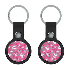 Keyscaper - Marvel Spider-Gwen Pattern Airtag Holder 2-Pack - Black