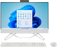 HP - 23.8" Full HD Touch-Screen All-in-One - Intel Core i5 - 8GB Memory - 512GB SSD - Starry White - Front_Zoom