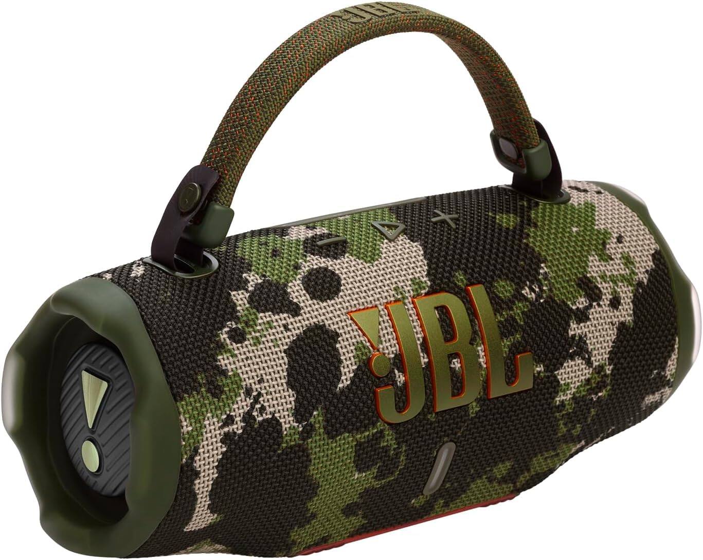 Back. JBL - Charge 6 Portable Waterproof Bluetooth Speaker with Carrying Case - Squad.