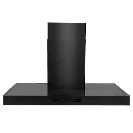 Front. ZLINE - 30" Externally Vented Range Hood - Black stainless steel.