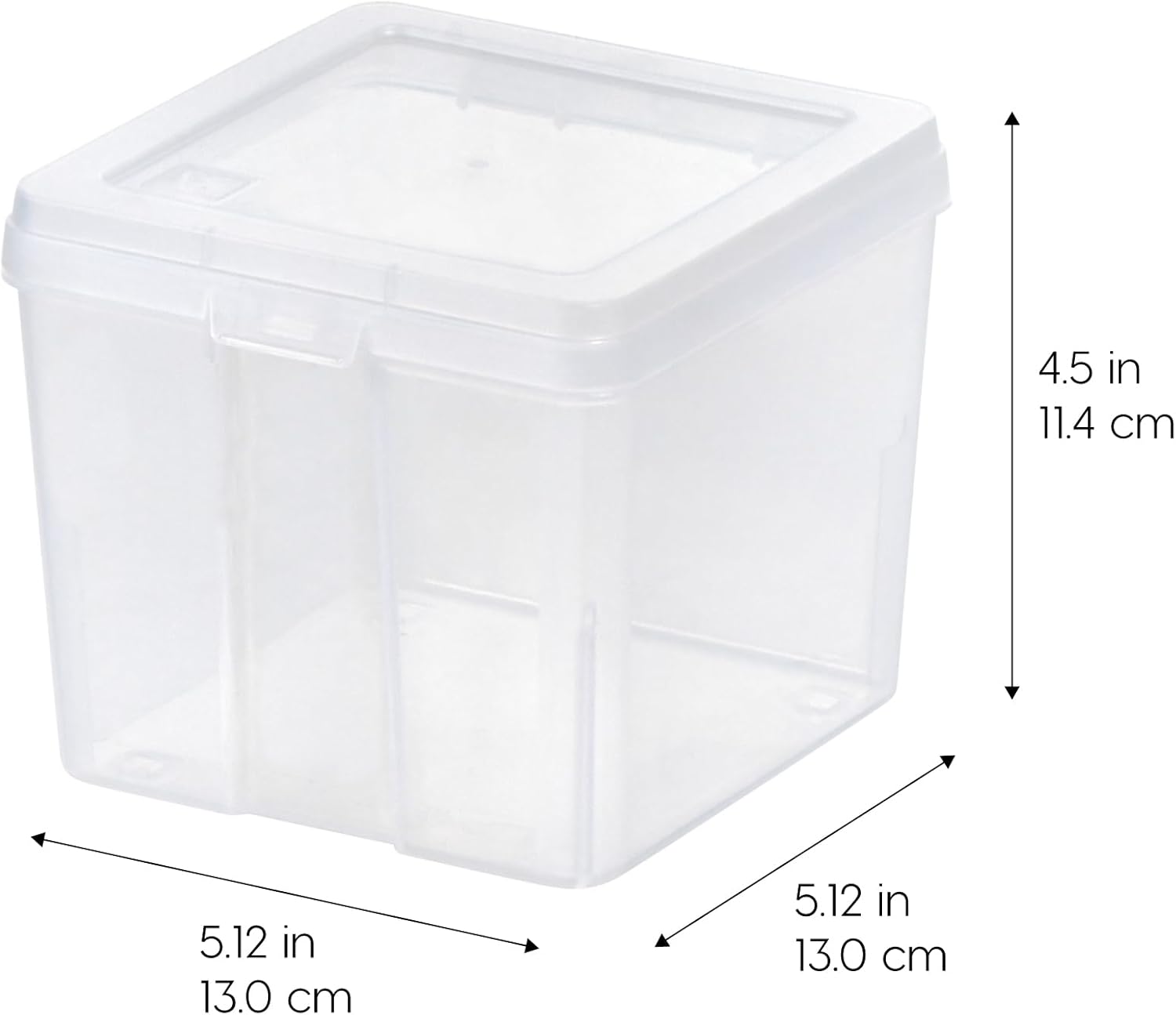 IRIS USA Vertical Storage Container, Stackable Plastic Bin for ...