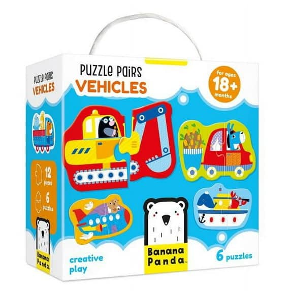 Talicor - Puzzle Pairs Vehicles Age 18m