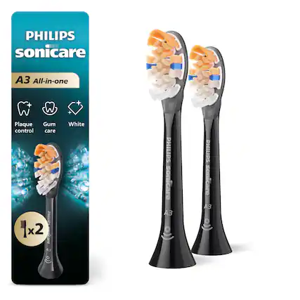 PHILIPS sonicare
A3 All-in-one
Plaque control
Gum care
White
1x2
PHILIPS sonicare A3
