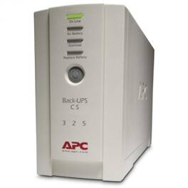APC - Back-UPS CS 325VA w/o Software - 325VA/210W - 6.6 Minute Full Load - 1 x IEC 320-C13 - Surge-protected, 3 x IEC - Beige