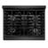 Angle. ZLINE - ZLINE Autograph 30 in. 4 Burner Paramount Gas Rangetop in Black Satin Stainless Steel with Bronze Accents (SRTBSZ-30-CB) - Black Satin Stainless Steel.