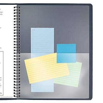 Alt View 3. AT-A-GLANCE - 2026 8.25" x 11" Weekly Appointment Book Planner, Faux Leather Cover - Navy.