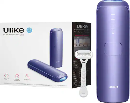 Ulike ICE COOLING IPL Hair Removal Device Air 3 3 Ulike IPL Hair Removal Device De Air3 Patented Ice-Cooling Technology Durability and Effectiveness Ulike Others" ... Produ Ulike Co Viutio la in jut 2 weeks Dunabalilty & Effectiveness Nouly swinicss N Ulike