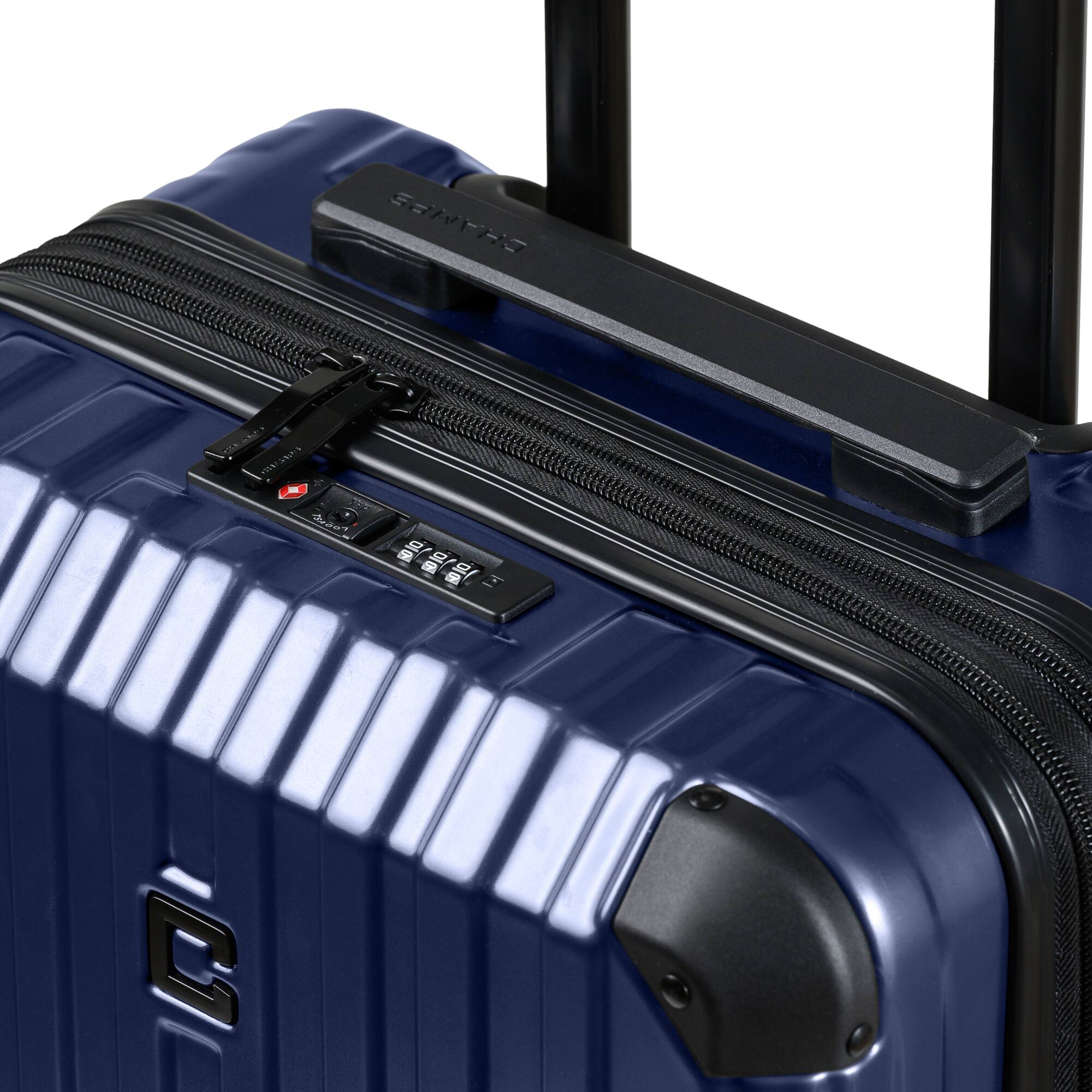 Left. Champs - Element Collection 3 Piece Luggage Set - Navy.