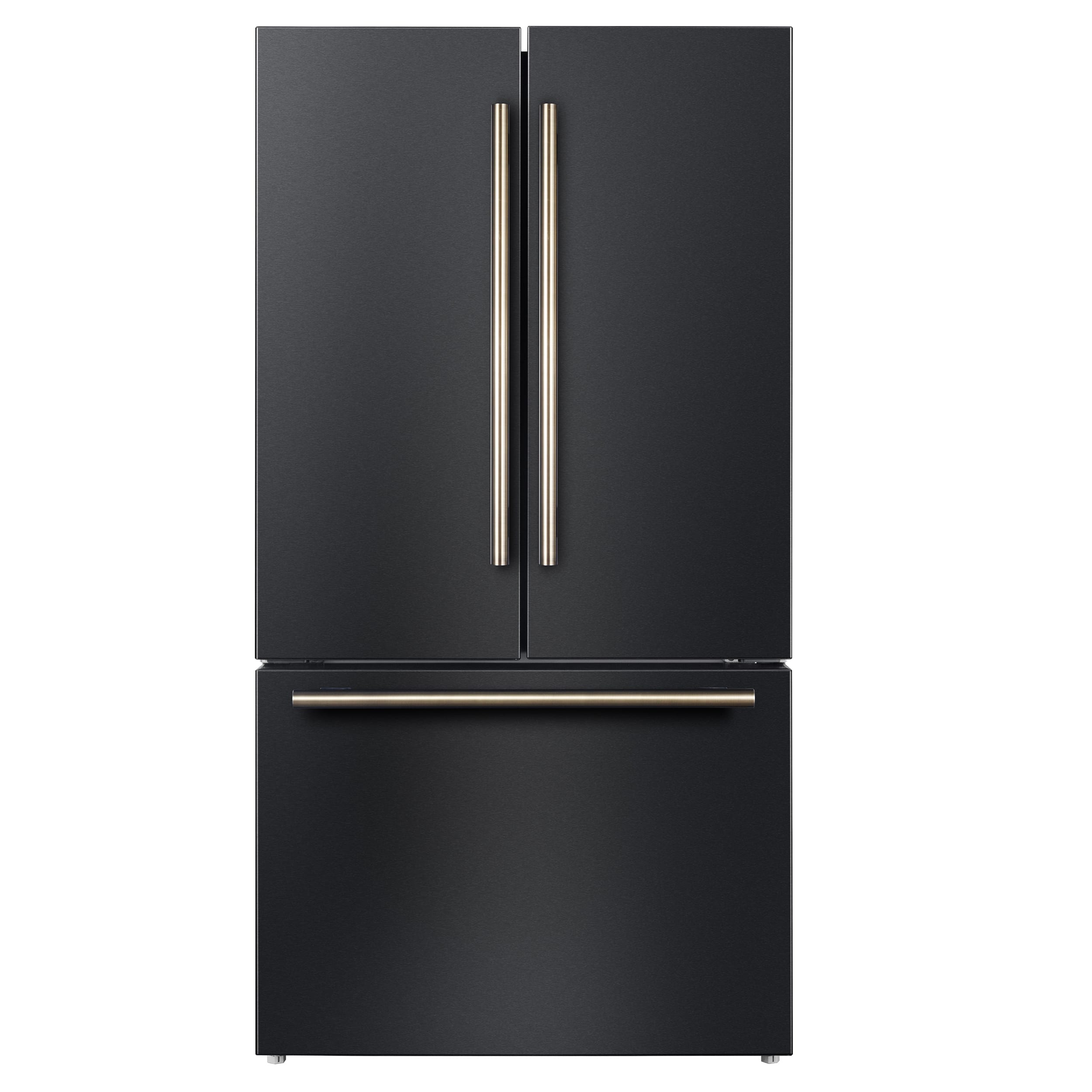 Front. Forno Appliances - Rivello 27.4 Cu. Ft. French Door Refrigerator with Internal Water Dispenser - Black.