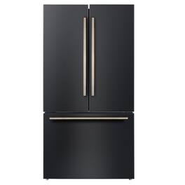 Forno Appliances - Rivello 27.4 Cu. Ft. French Door Refrigerator with Internal Water Dispenser - Black