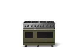 Viking - 6.1 Cu. Ft. Professional 5 Series Freestanding Double Oven Gas Convection 8 Burner Range - Martini