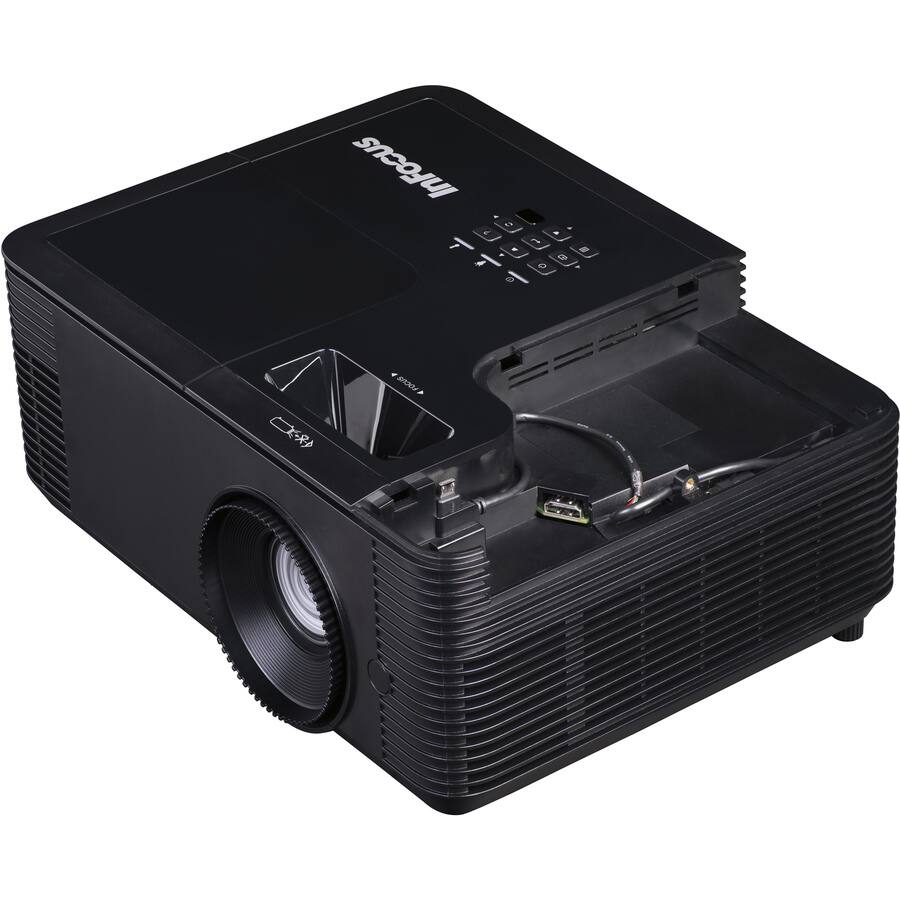 Alt View 1. InFocus - InFocus IN2134 3D Long Throw DLP Projector - 4:3 - 1024 x 768 - Front, Ceiling - 720p - 5000 Hour Normal Mode - 10000 - Black.