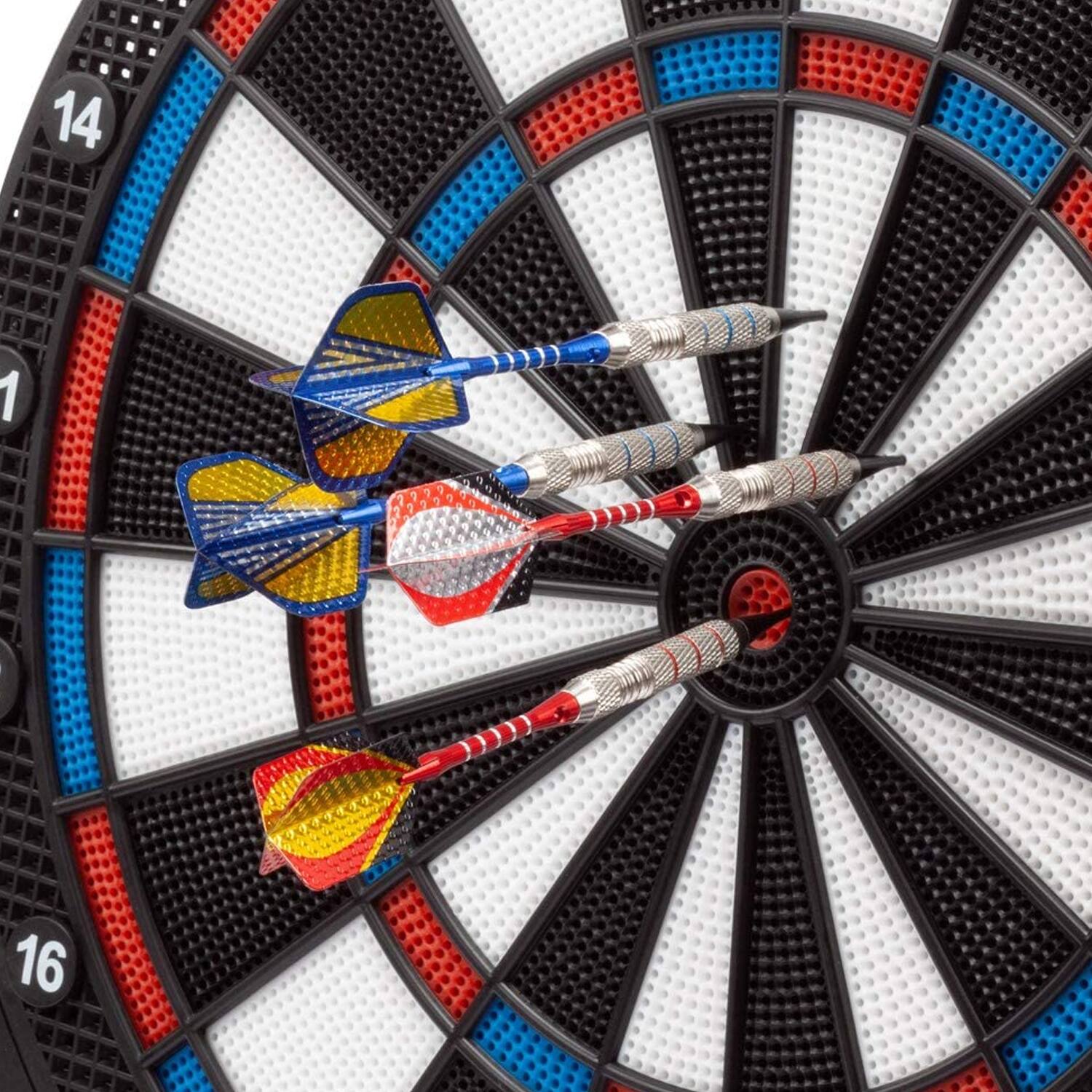 Alt View 1. GSE Games & Sports Expert - 6 Pcs of 18 Grams Soft Tip Darts for Electronic Dart Board with 60 Free Dart Tips & Storage Bag(Professional) - multicolor.