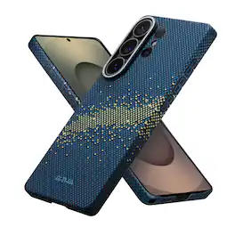 Pitaka - S26 Ultra MagSafe Case, Ultra-Slim Samsung Galaxy S26 Ultra Case with Aaron Button, Aramid Fiber Woven - Edge Case - Milky Way Galaxy