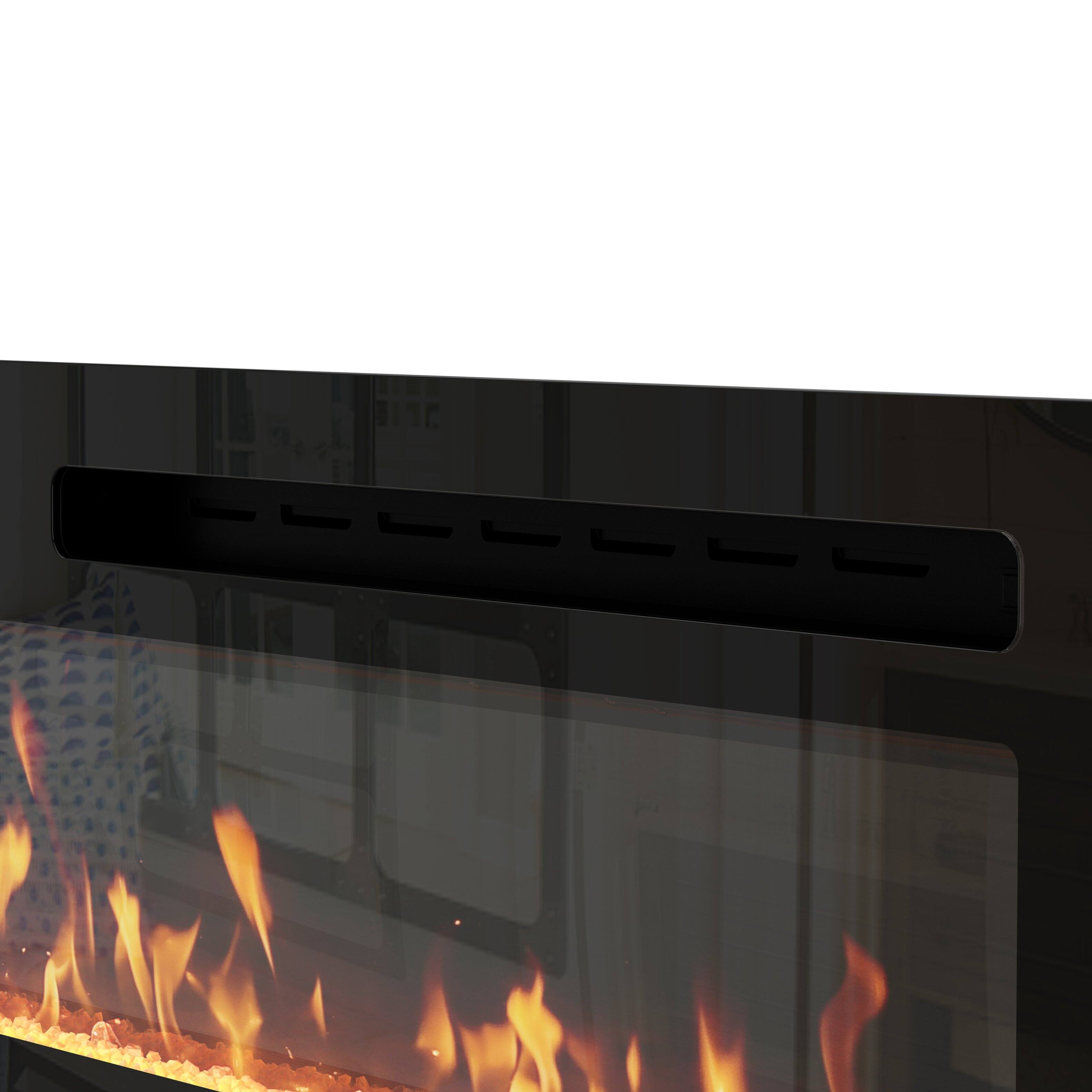 Alt View 8. Famapy - 68 Inch Smart Electric Fireplace with WiFi Control, 12 Flame Colors, 5000 BTU Heat and Wall Mount Kit.