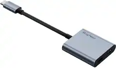 Front. RayNeo - RayNeo USB to Glasses and Charging Adapter - Black.