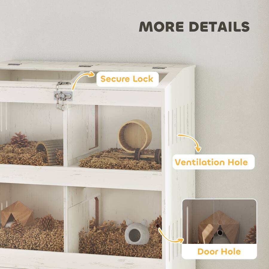 A closer look at Robust Hamster Cage With Multiple Hiding Areas