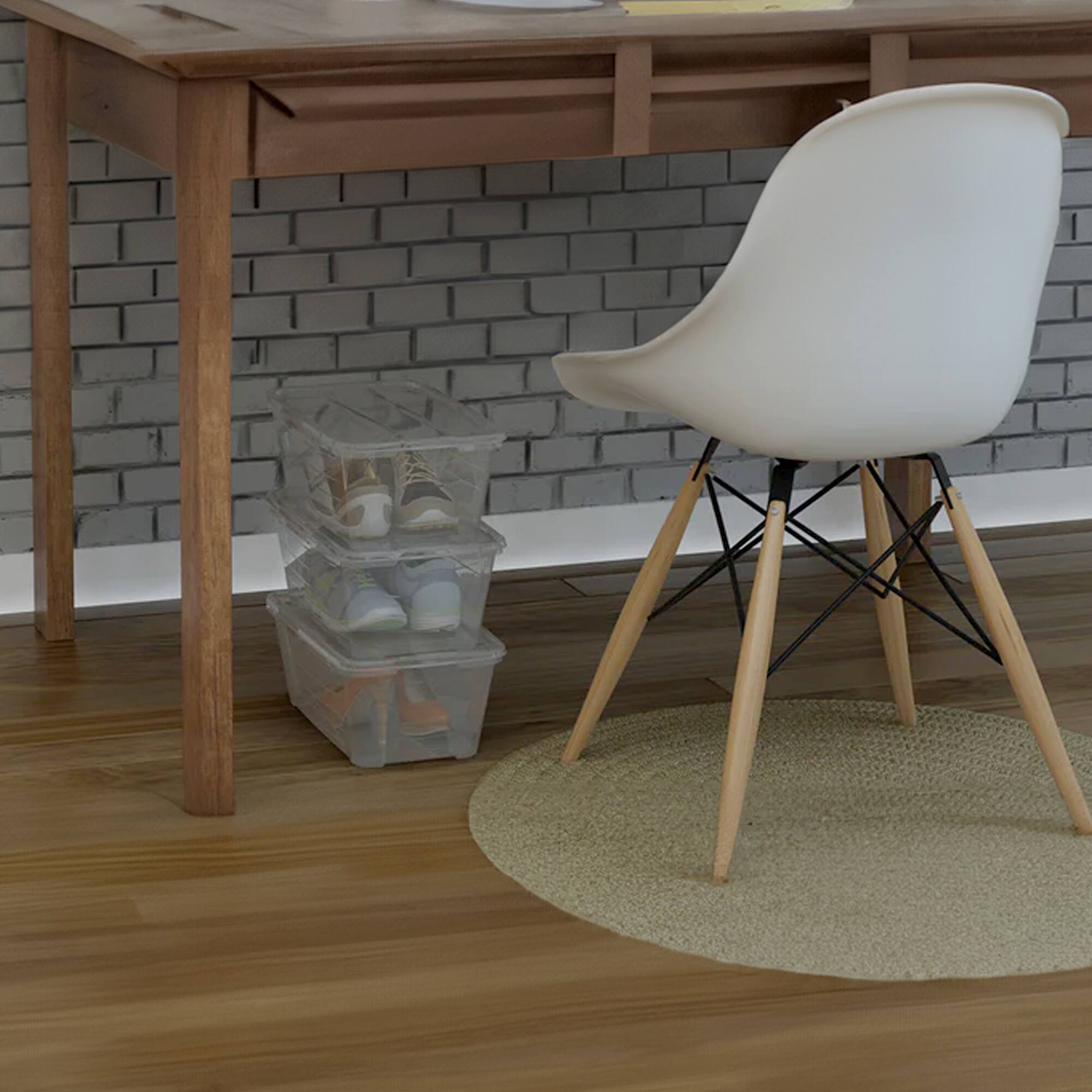 Alt View 3. Life Story - Life Story 6L Shoe and Closet Storage Box Stacking Containers, Clear (20 Pack) - Clear.