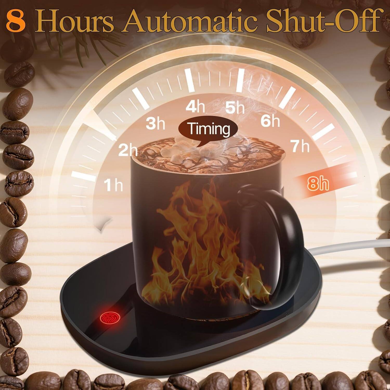 8 Hours Automatic Shut-Off  
Timing: 1h, 2h, 3h, 4h, 5h, 6h, 7h, 8h