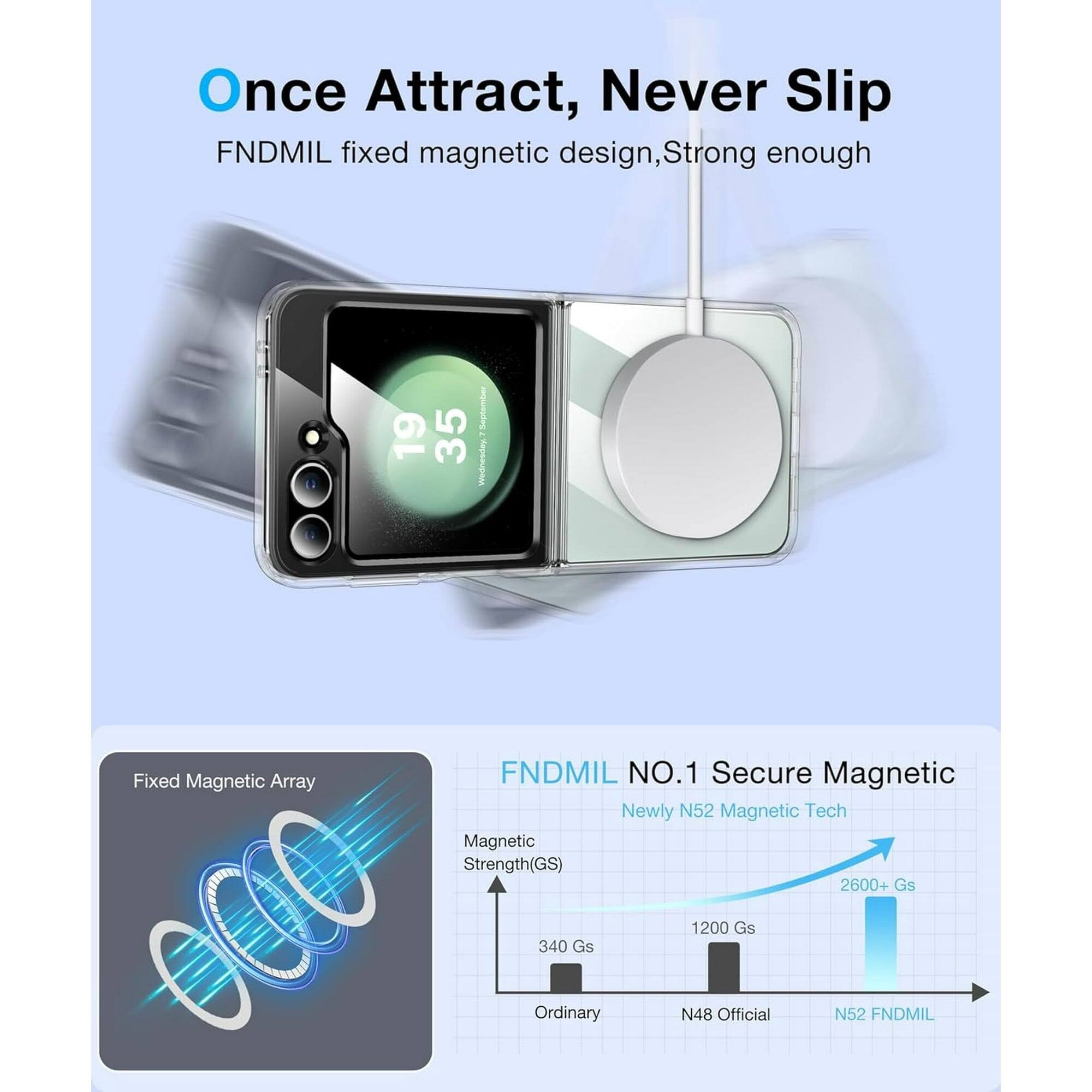 Once Attract, Never Slip
FNDMIL fixed magnetic design, Strong enough
Fixed Magnetic Array
FNDMIL NO.1 Secure Magnetic
Newly N52 Magnetic Tech
Magnetic Strength(GS)
2600+ Gs
340 Gs
1200 Gs
Ordinary
N48 Official
N52 FNDMIL