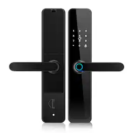 Cluzine - WiFi Smart Door Lock,One-Grip Open,Fingerprint,Passcode,Card,Unlock Log,Apartment,Hotel,Rental Property