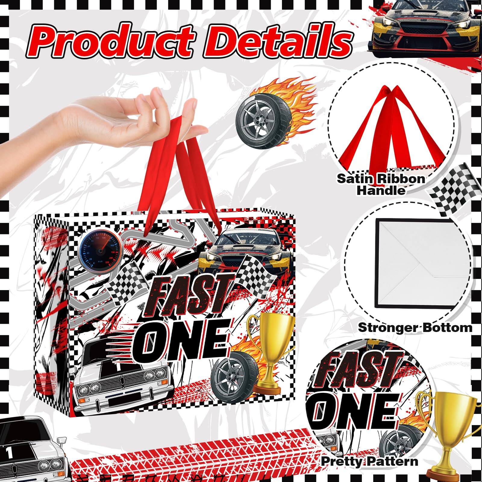 Product Details

- Satin Ribbon Handle
- Stronger Bottom
- Pretty Pattern