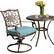Alt View 9. Hanover - Traditions 3-Piece Bistro Set with 32 in. Cast-Top Table - Aluminum/Blue.