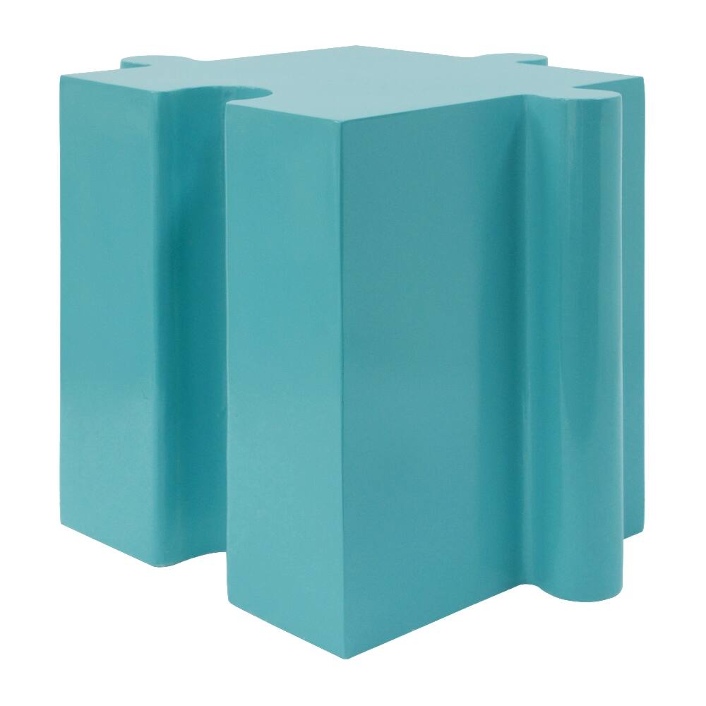 Alt View 6. Loheer - Loheer Modular Side Table Puzzle Art MGO Outdoor Table Light Blue - Light Blue.