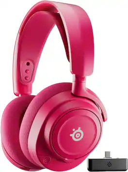 SteelSeries - Arctis Nova 7X Gen 2 Wireless Over-The-Ear Multi Gaming Headset for Xbox, PC, PS5, Switch, Handheld - Magneta