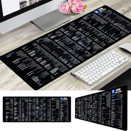 Sure, here is the corrected and grouped text from the image:
---
**CSS CHEATSHEET**
**BOX MODEL**
- border
- margin
- padding
- width
- height
- box-sizing
- border-radius
- box-shadow
**BACKGROUND**
- background-color
- background-image
- background-position
- background-size
- background-repeat
- background-attachment
- background-origin
- background-clip
**POSITIONING**
- position
- top
- right
- bottom
- left
- z-index
**COLOR**
- color
- opacity
- filter
**GENERATED CONTENT**
- content
- counter-increment
- counter-reset
**TABLE**
- display
- border-collapse
- border-spacing
- caption-side
- border-style
- border-width
- border-color
- border-radius
- border-spacing
- border-collapse
- table-layout
- width
- height
- margin
- padding
- background
- color
- font
- text-align
- vertical-align
- border
- border-top
- border-right
- border-bottom
- border-left
- border-top-color
- border-right-color
- border-bottom-color
- border-left-color
- border