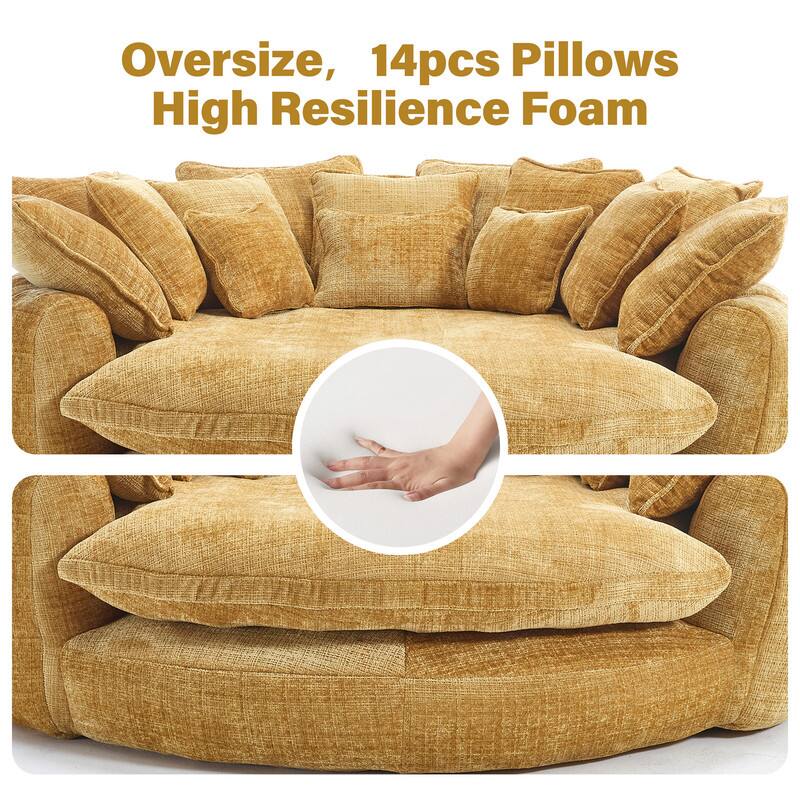 Oversize, 14pcs Pillows High Resilience Foam