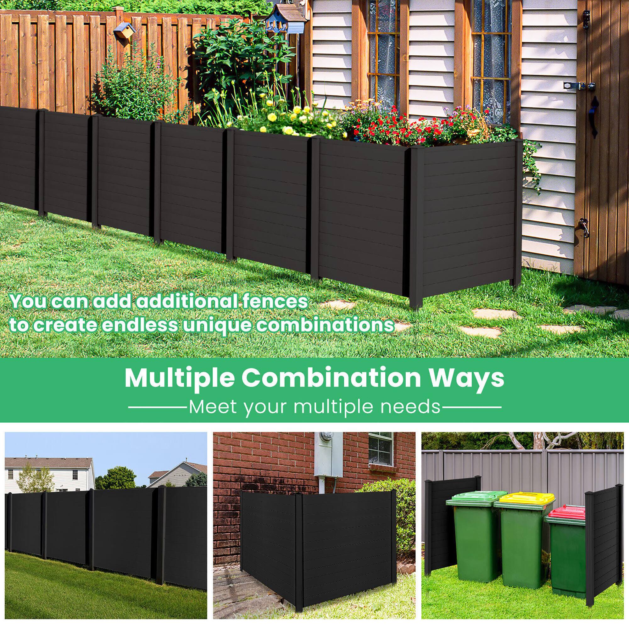 You can add additional fences to create endless unique combinations

Multiple Combination Ways
Meet your multiple needs