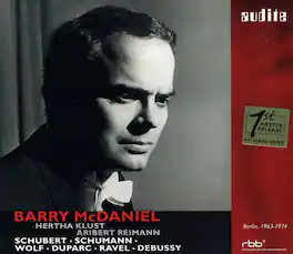 Barry McDaniel - Barry McDaniel Sings Schubert & Schumann & Wolf - COMPACT DISCS