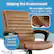 Alt View 12. Click365 - Transform 3.0 Extra Comfort Ergonomic Mid-Back Desk Chair - Cognac.
