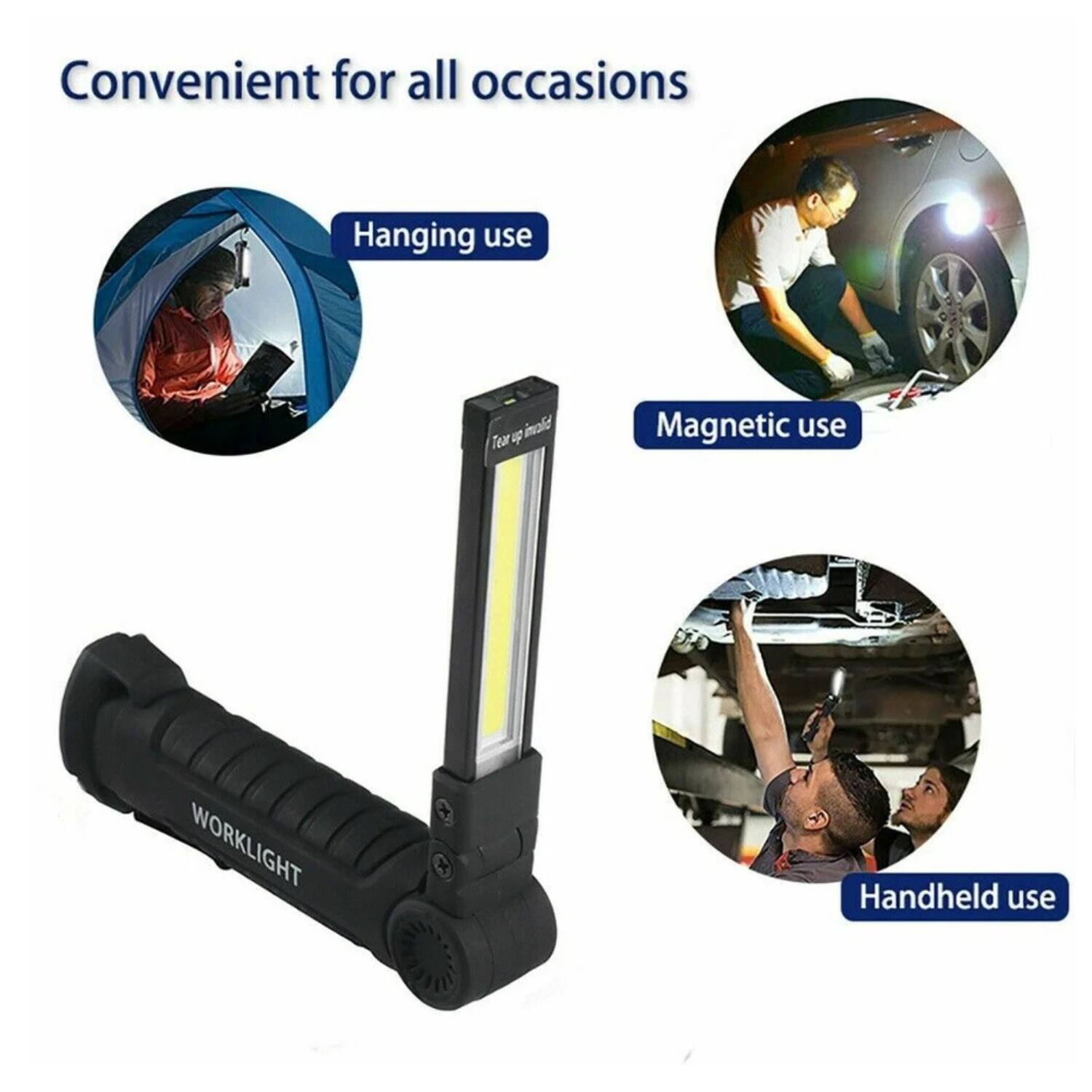 Convenient for all occasions

- Hanging use
- Magnetic use
- Handheld use