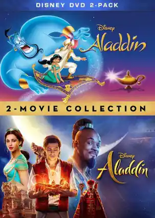 Front. Aladdin (1992) / Aladdin (2019): 2-Movie Collection - DVD.