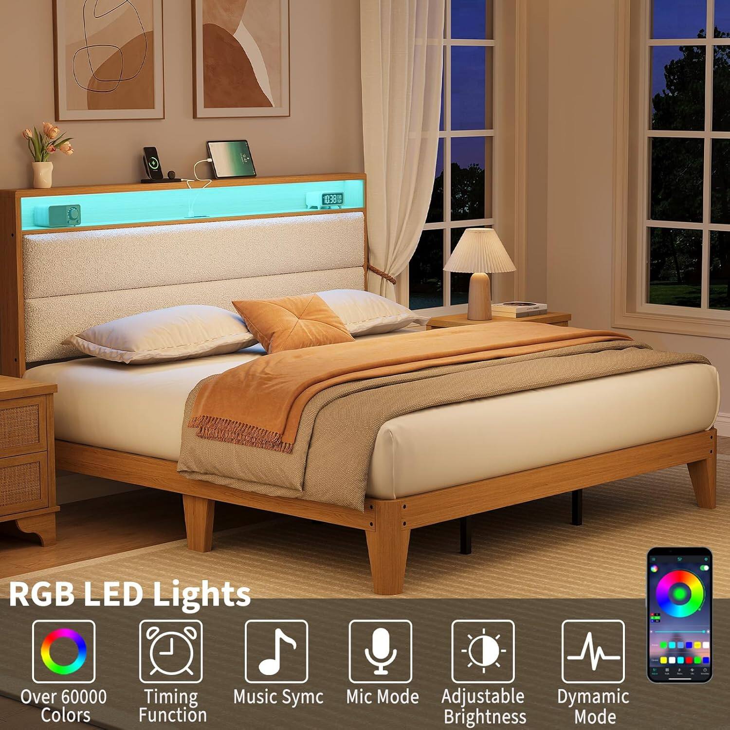 RGB LED Lights

- Over 60000 Colors
- Timing Function
- Music Sync
- Mic Mode
- Adjustable Brightness
- Dynamic Mode