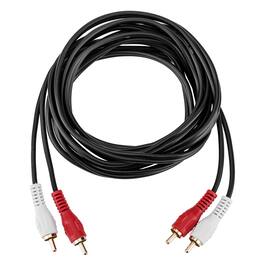 H&A - HA 2 RCA Male to 2 RCA Male Stereo Audio Cable 10'