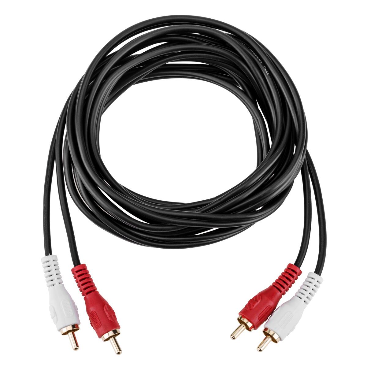 Front. H&A - H&A HA 2 RCA Male to 2 RCA Male Stereo Audio Cable 10'.