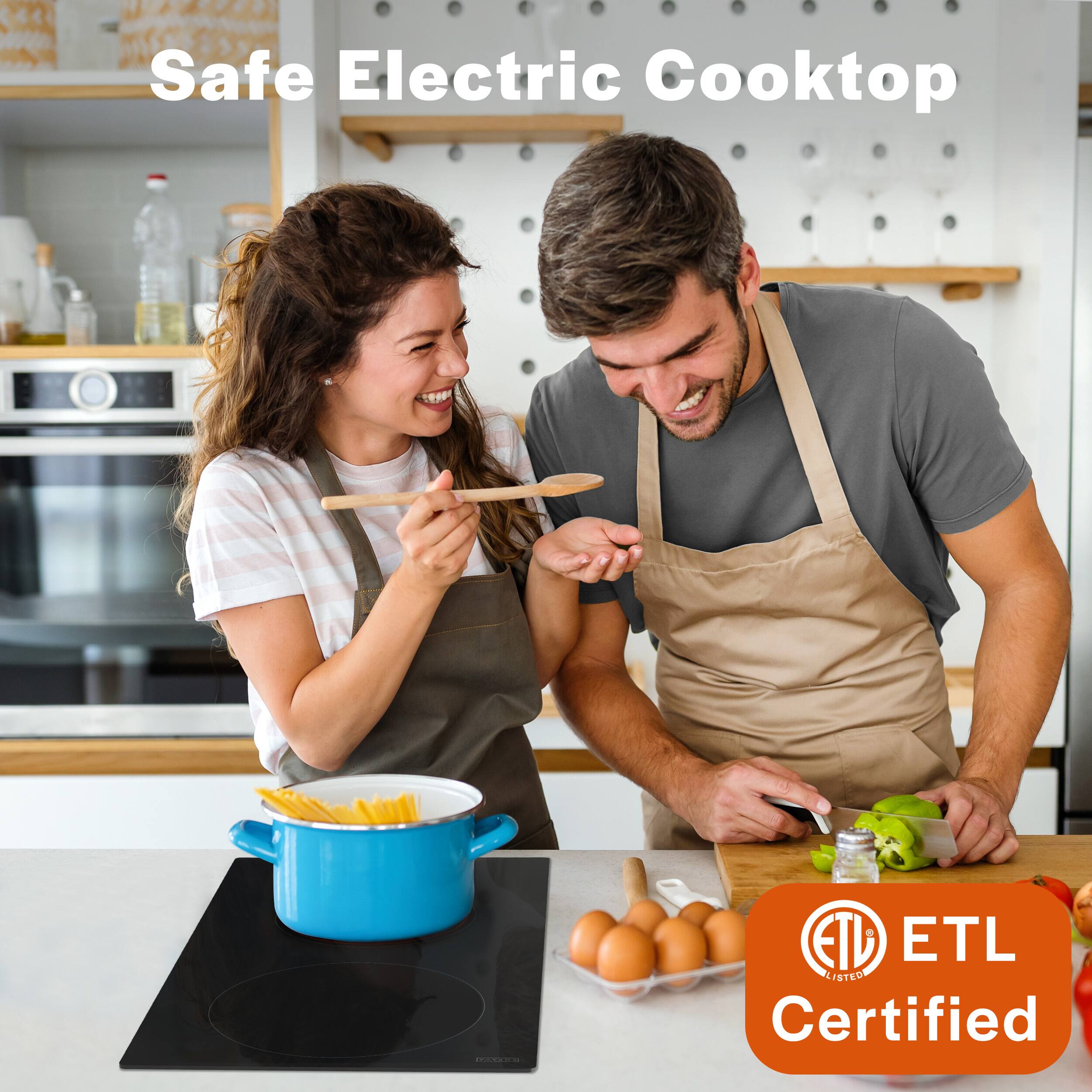 Safe Electric Cooktop ETL Listed Certified