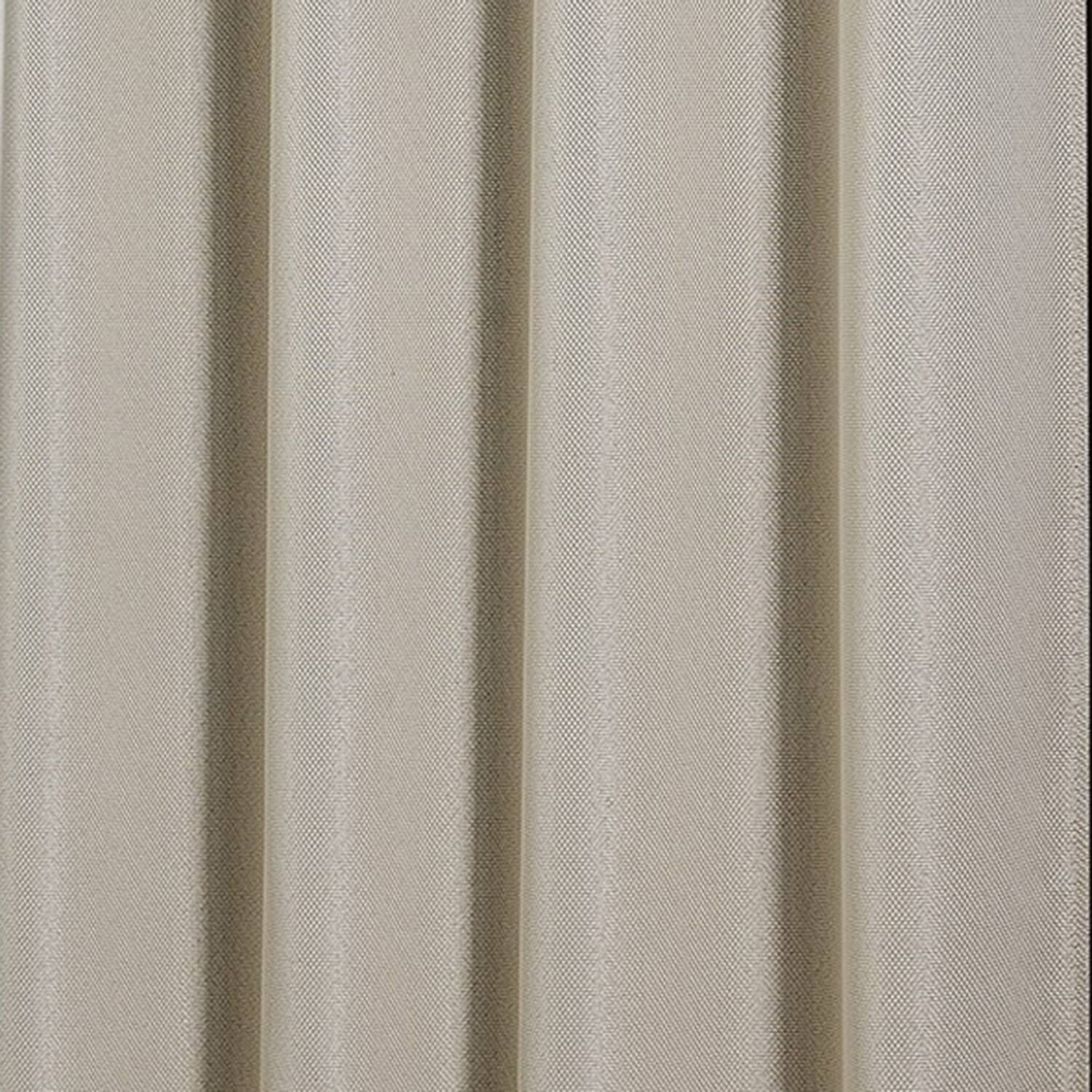 Left. Olivia Gray - Oliva Gray Lucas Jacquard Blackout Grommet Panel - 52x84" Beige - Beige.