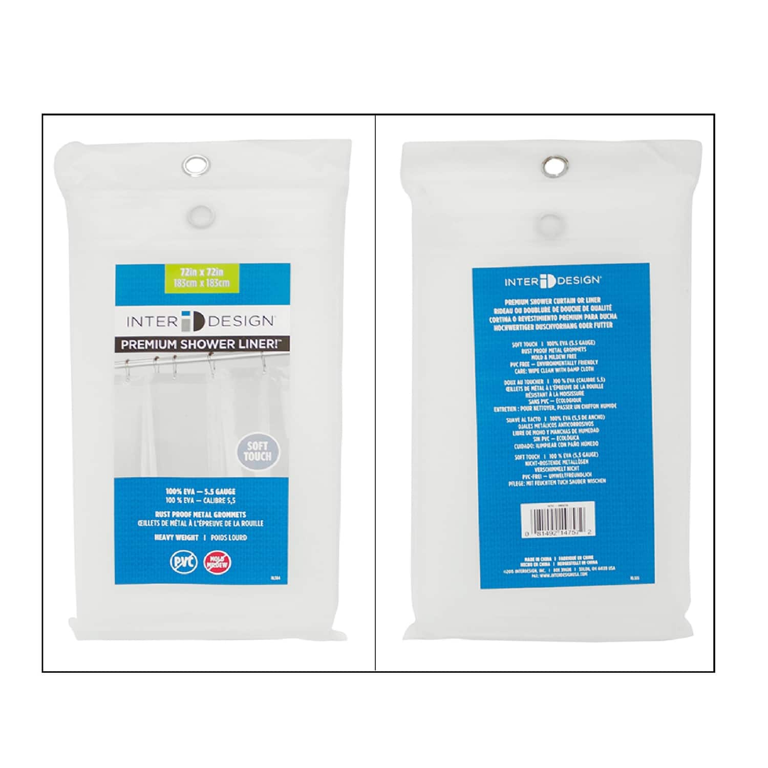 iDesign - 72 in. H X 72 in. W Shower Curtain Liner EVA - Clear price history on PriceWatchPro