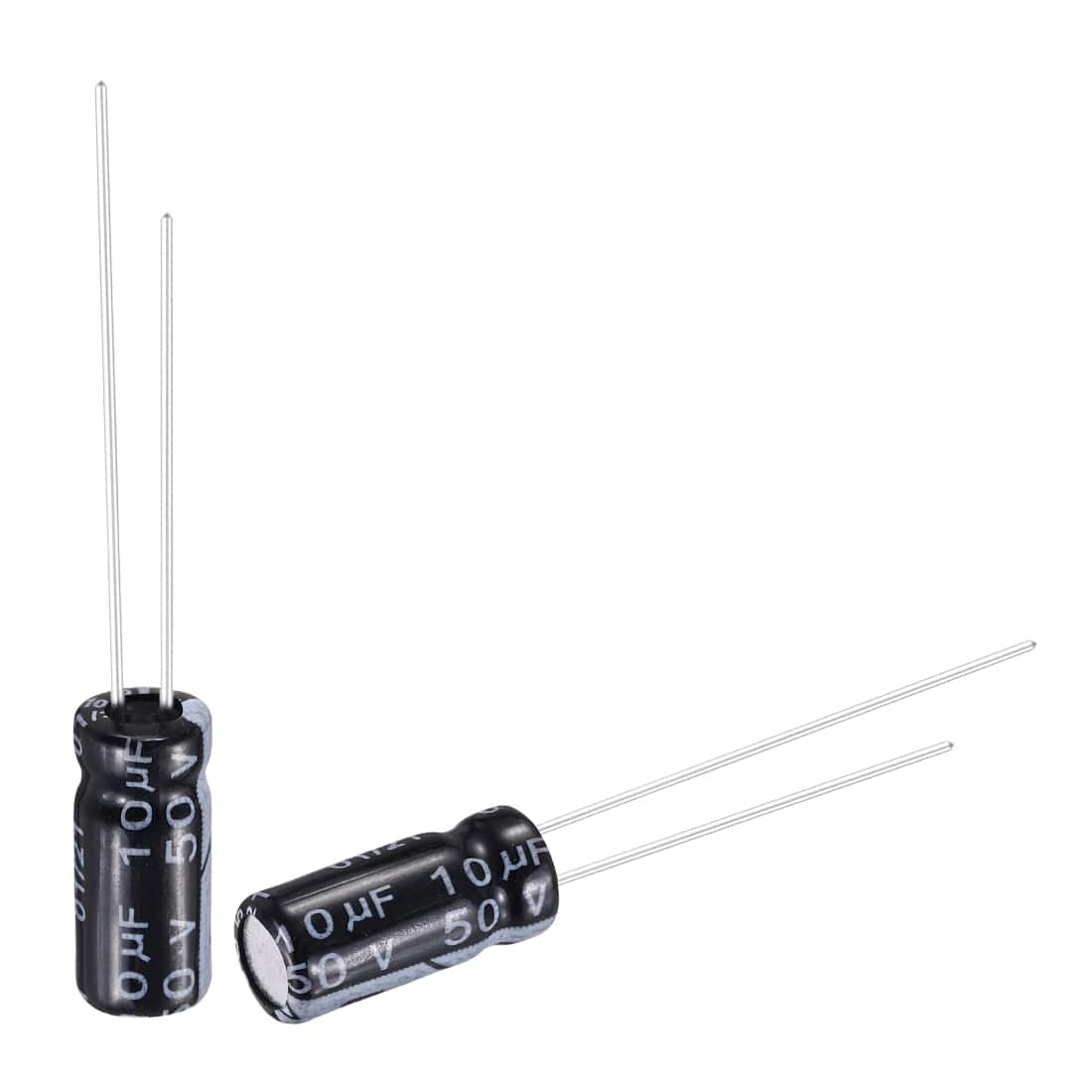 Unique Bargains - 10uF 50V 5x11mm Electrolytic Capacitor, Radial Leads Aluminum, 50pcs, 105C High Temp for TVs, LCD Monitor, VCD - Black price history on PriceWatchPro