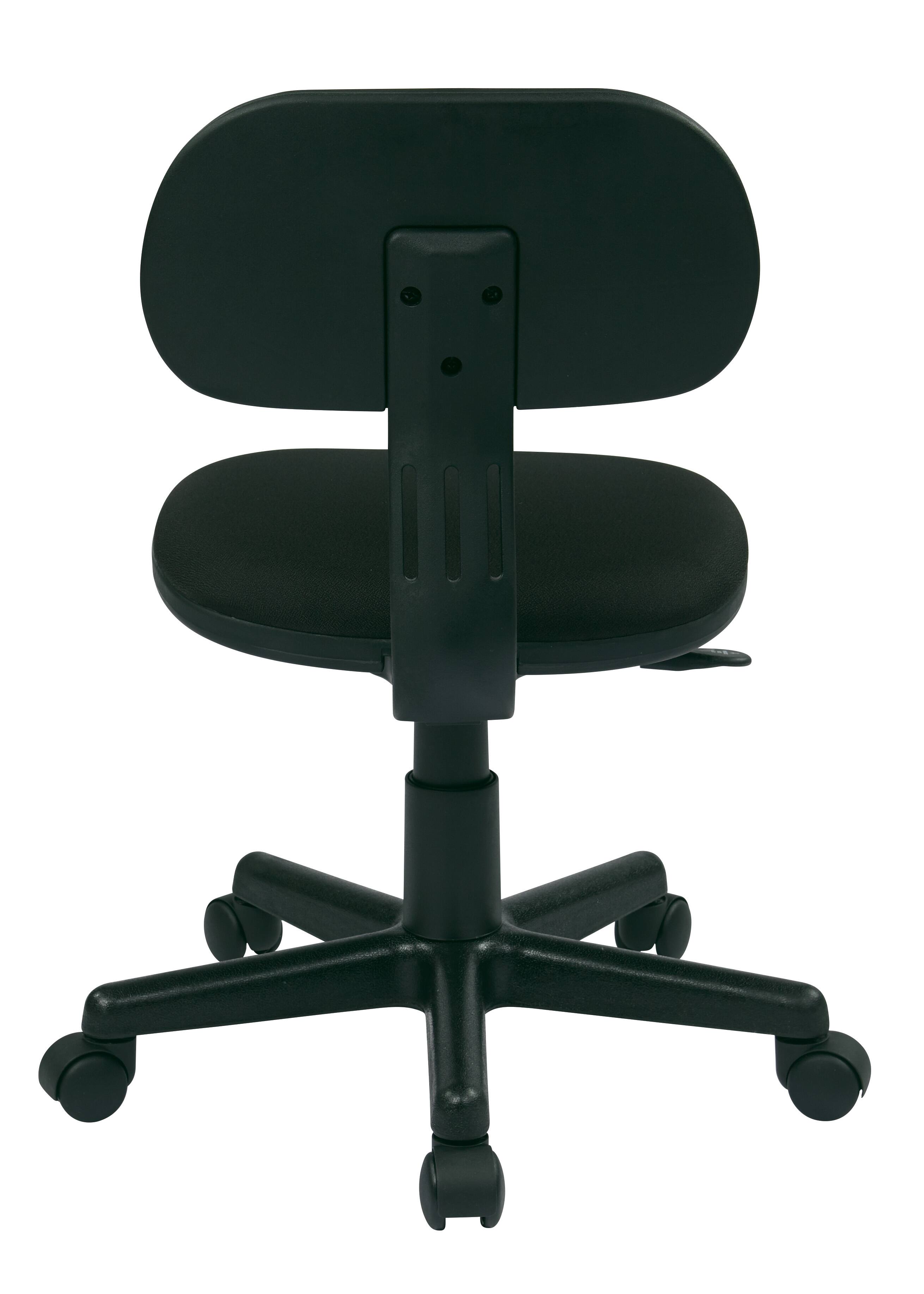 Back. OSP Home Furnishings - Student Task Chair - Black.