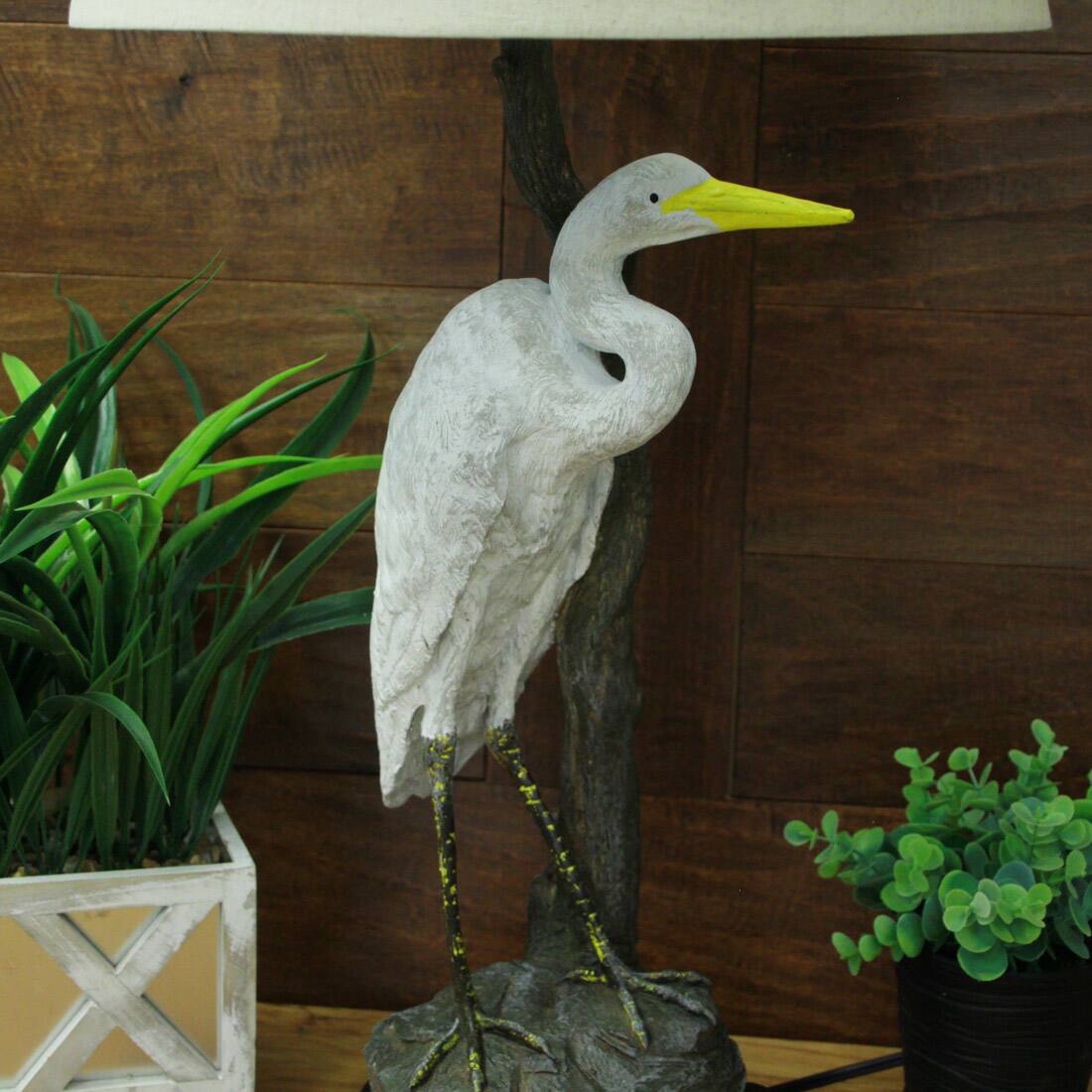 Alt View 5. Things2Die4 - Set of 2 Heron Table Lamps - 30.5" High - Coastal Bedroom Decor - Multicolored.