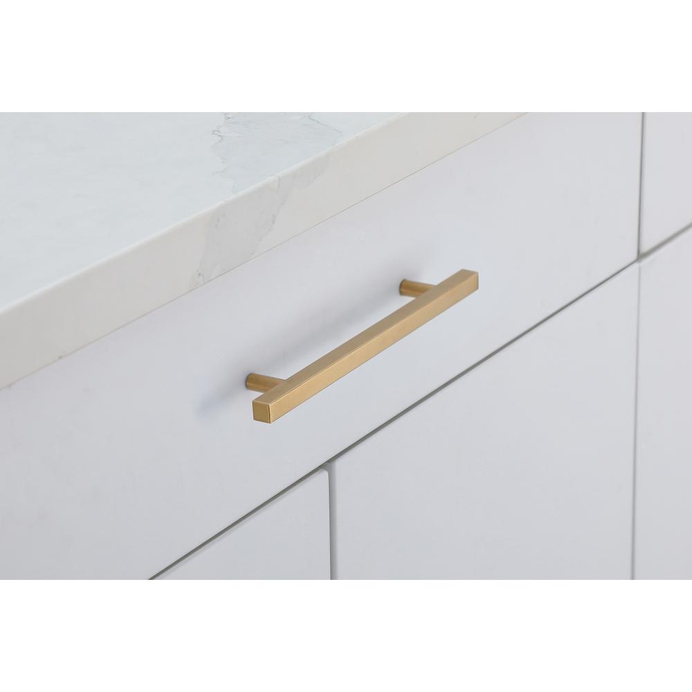 Alt View 1. Elegant Decor - Dior 6-5/16" Center to Center Brass Bar Pull Multipack (set of 10) - Brass.
