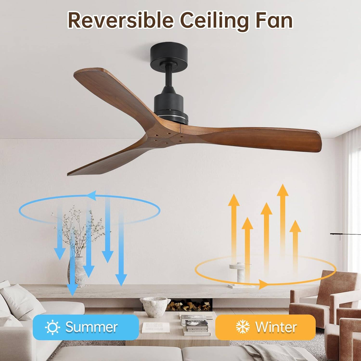 Reversible Ceiling Fan

Summer

Winter